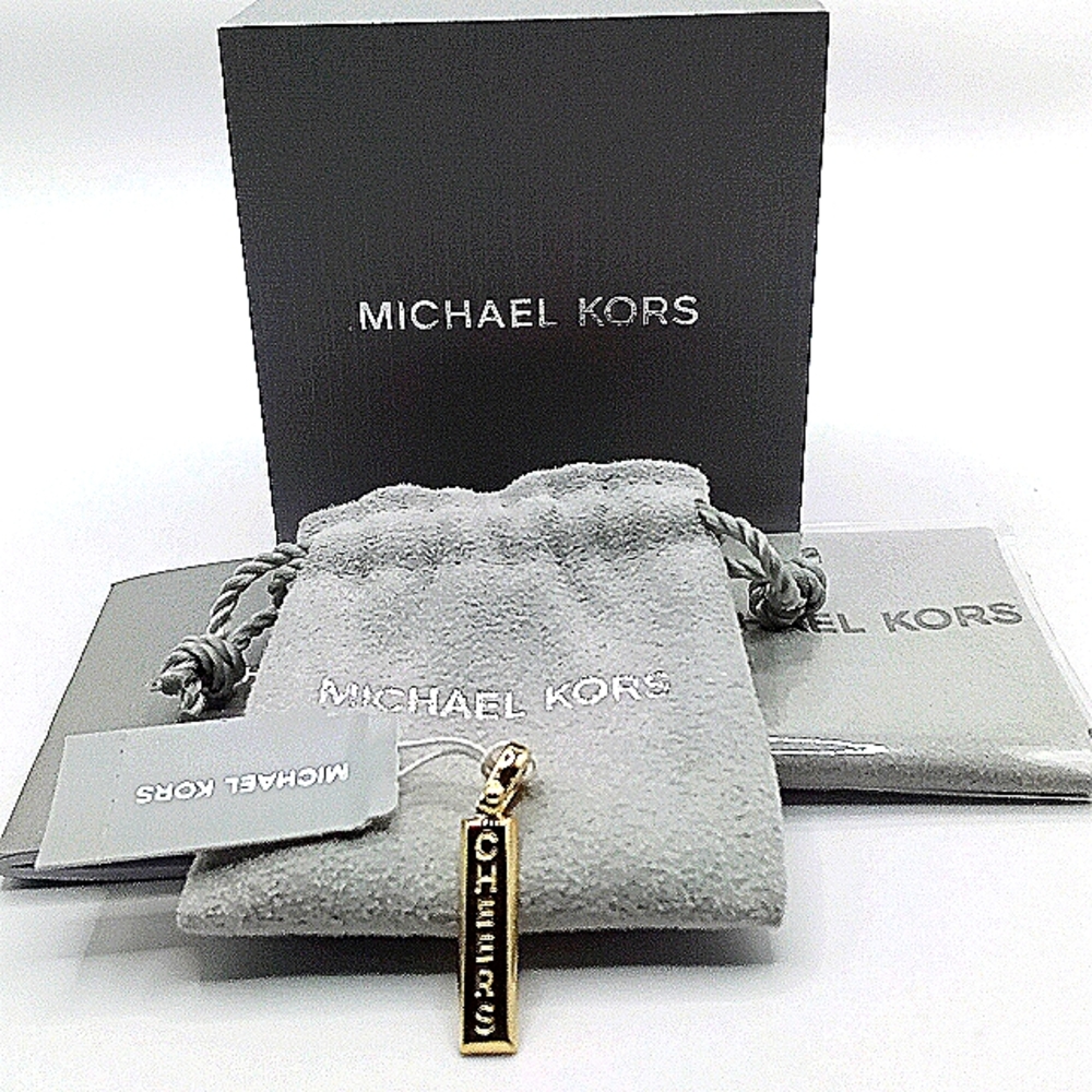 Womens MICHAEL Michael Kors Gold Tone "CHEERS" Pendant Only